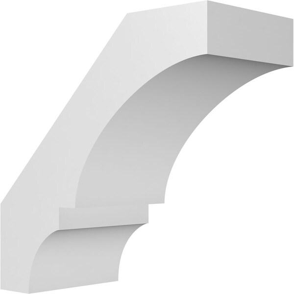 Ekena Millwork 4-in. W x 8-in. D x 8-in. H Balboa Architectural Grade PVC Knee Brace BRCP04X08X08BOA - main
